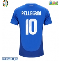 Italia Lorenzo Pellegrini #10 Hjemmedrakt EM 2024 Kortermet